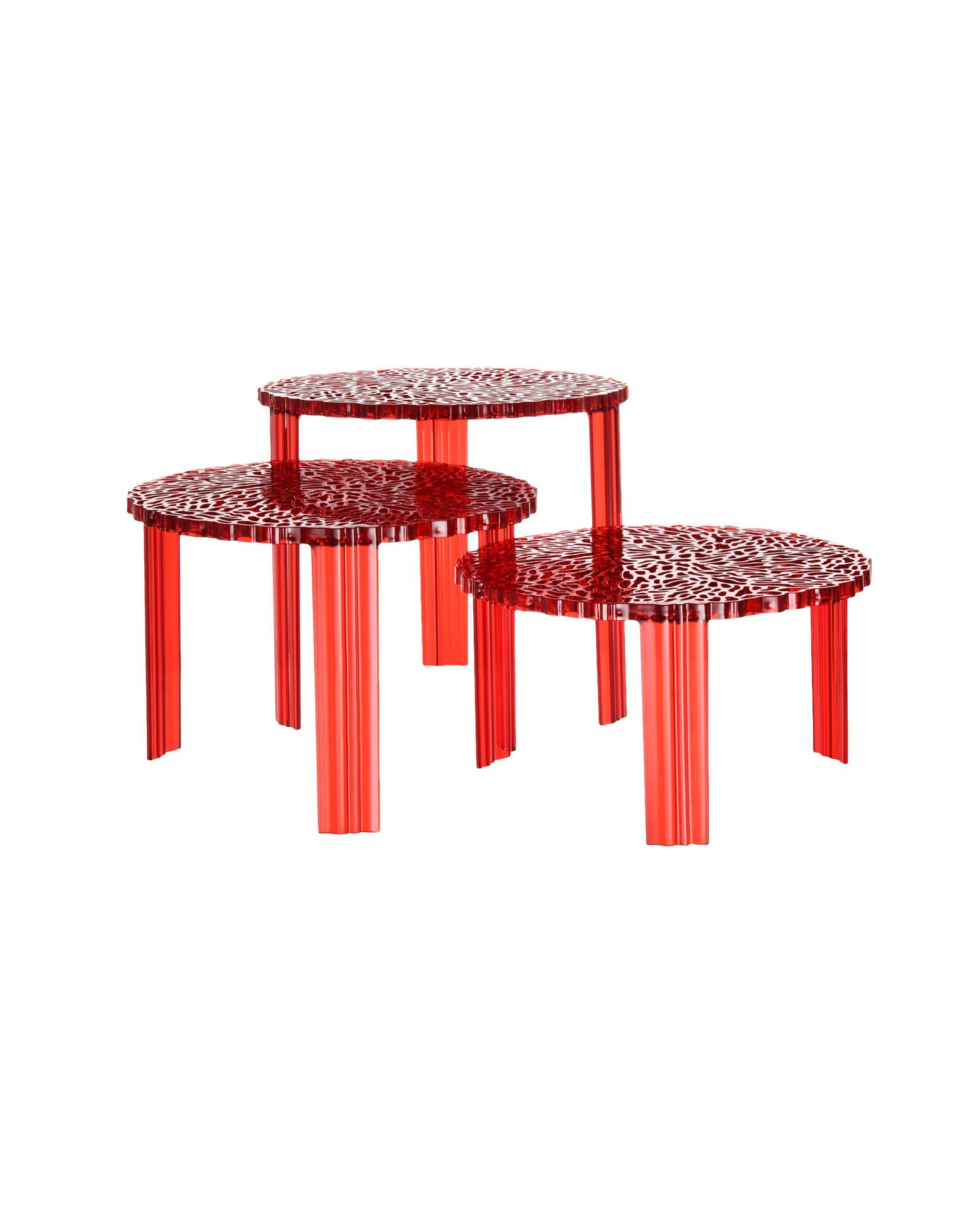 Круглый журнальный столик из ПММА Kartell T-TABLE ARCH-00031450 - Вид №8