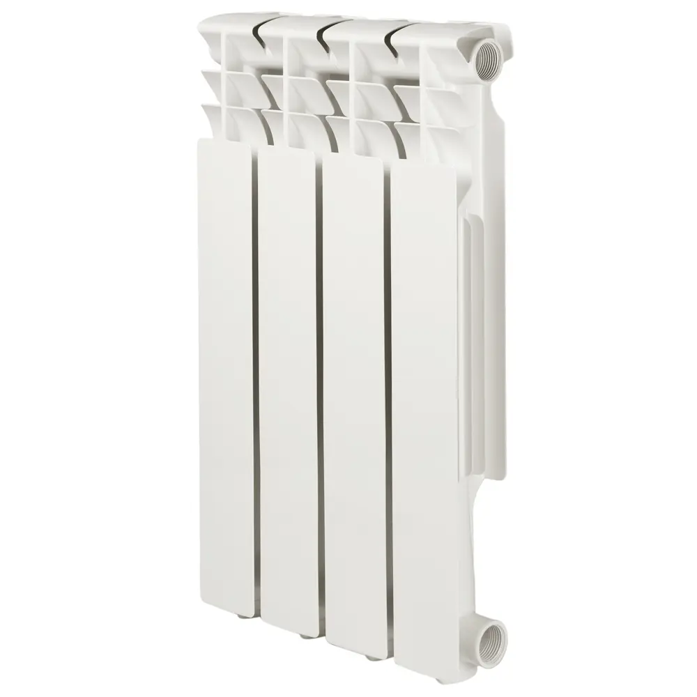 Радиатор Monlan 500/80 4 секции боковое подключение алюминий белый STLM-2017469 - Вид №1