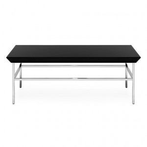 450161-90 ABHIKA КОФЕЙНЫЙ СТОЛ GLASSY H45 120X65 BLACK