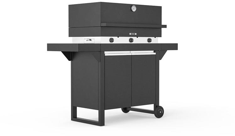 Fògher Газовая печь для барбекю с 3 конфорками и тележкой для освещения sun-id-1387174 - Вид №1