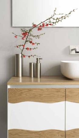 C525M2L70.101RV Тумба подвесная с 2 выдвижными ящиками 50 см A. e T. Italia TRACE Белый матовый - Дуб Италия AeT ITALIA - Вид №4