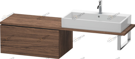 LC583402121 L-Cube Шкафчик для консоли Орех темный декор Duravit