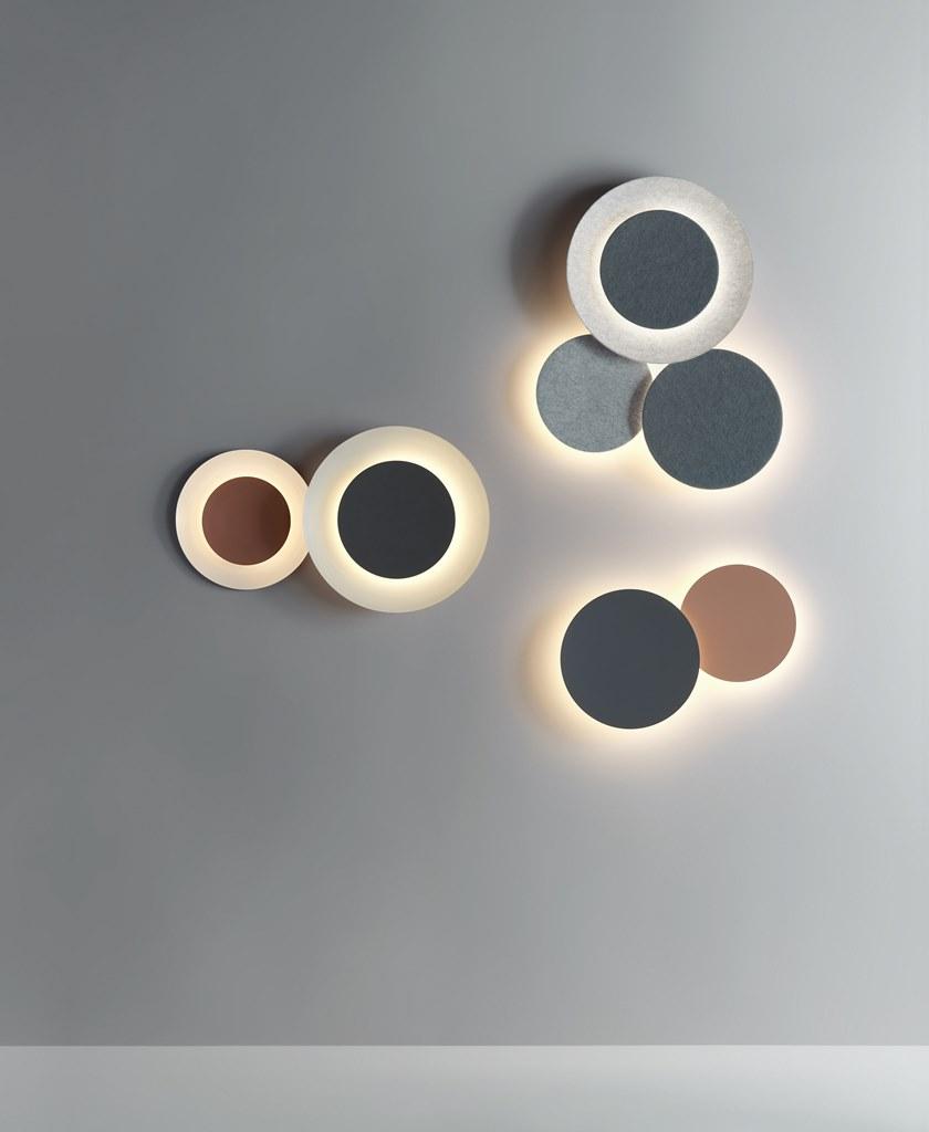 Vibia Настенный светодиодный светильник с отраженным светом Puck wall art sun-id-1374013 - Вид №1