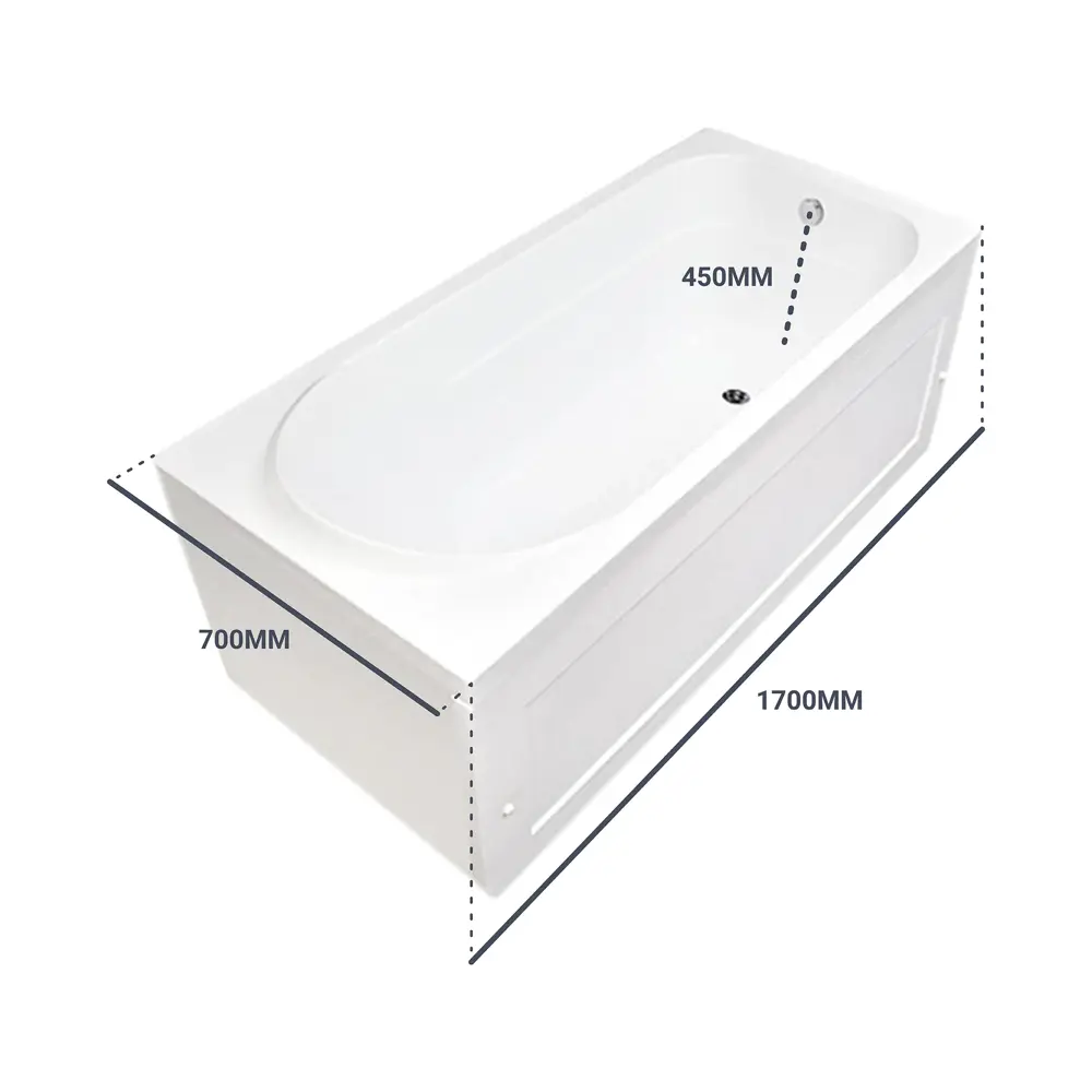 Santreyd Ванна Нерея акриловая 170×70 см с антискользящим покрытием 81955824 STLM-0015277 - Вид №5