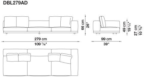 B&B Italia Кожаный диван Dock sun-id-1441060 - Вид №157