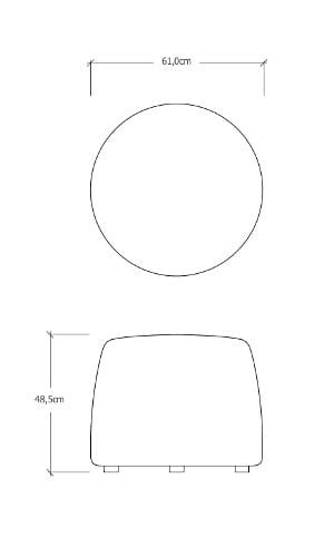 Круглый садовый пуфик TRIBÙ Nomad ARCH-00013392 - Вид №5