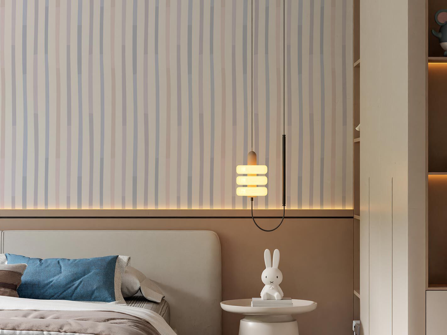 Полосатые обои для детей Rimura 2025 ARCH-00148010