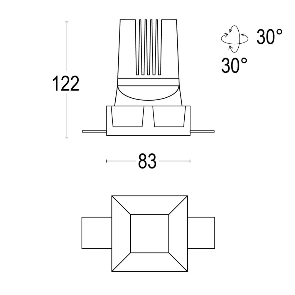 Comfort Evo Adjustable SQ Trimless Ghidini Comfort Evo SQ .01 Белый (Матовый)  - Вид №1