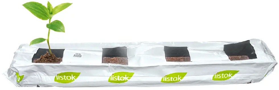 91535053 Мат кокосового субстрата Listok для овощей и зеленных культур 18л STLM-0951336