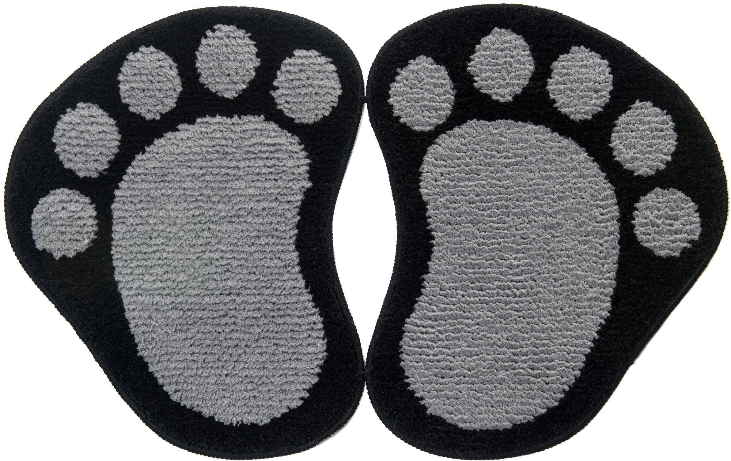 90081464 Коврик для ванной 706091 80х50 см ЛАПКИ MICROFIBER STLM-0105158 SHAHINTEX