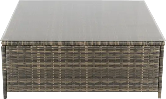 89368285 Пуф Орсон ротанг 99x99x40 см коричневый STLM-1078777