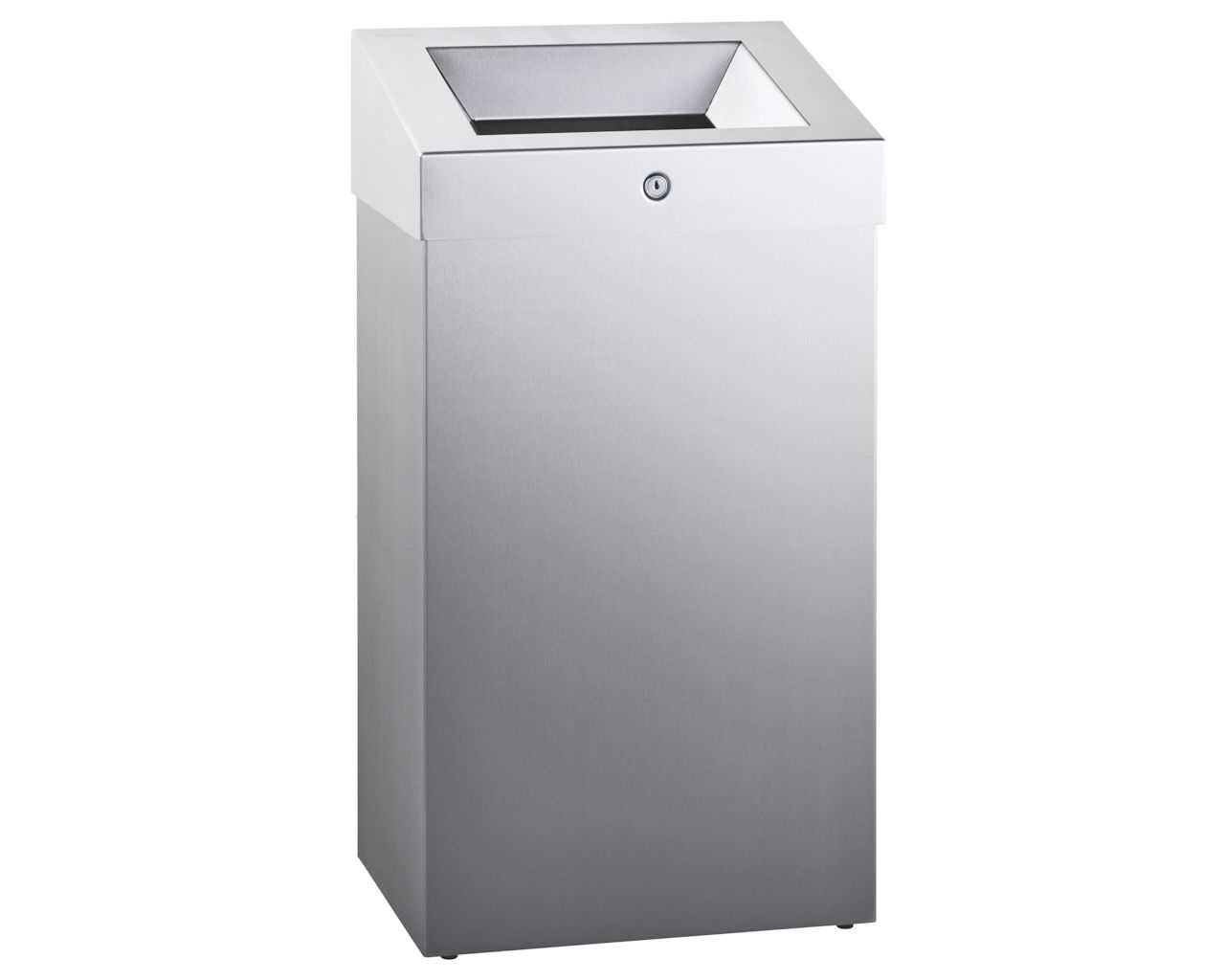 KSM172 Открытый контейнер для мусора STELLA Anti-FingerPrint, 47 л, матовая сталь с покрытием AFP Merida  - Вид №1