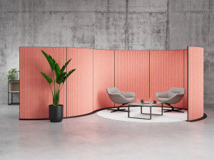 ПЭТ звукопоглощающая офисная перегородка