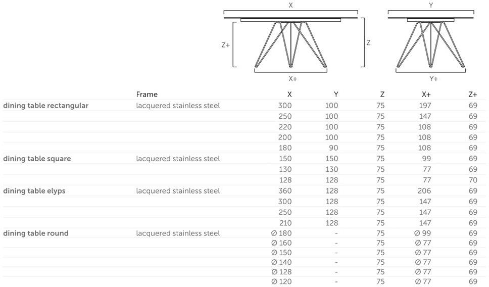 Joli Прямоугольный керамический стол Wire sun-id-1359719 - Вид №2