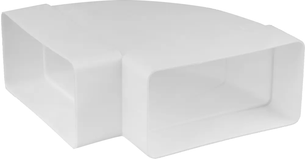 Колено вентиляционное EQUATION 55×110 мм для прямоугольных воздуховодов 18155828