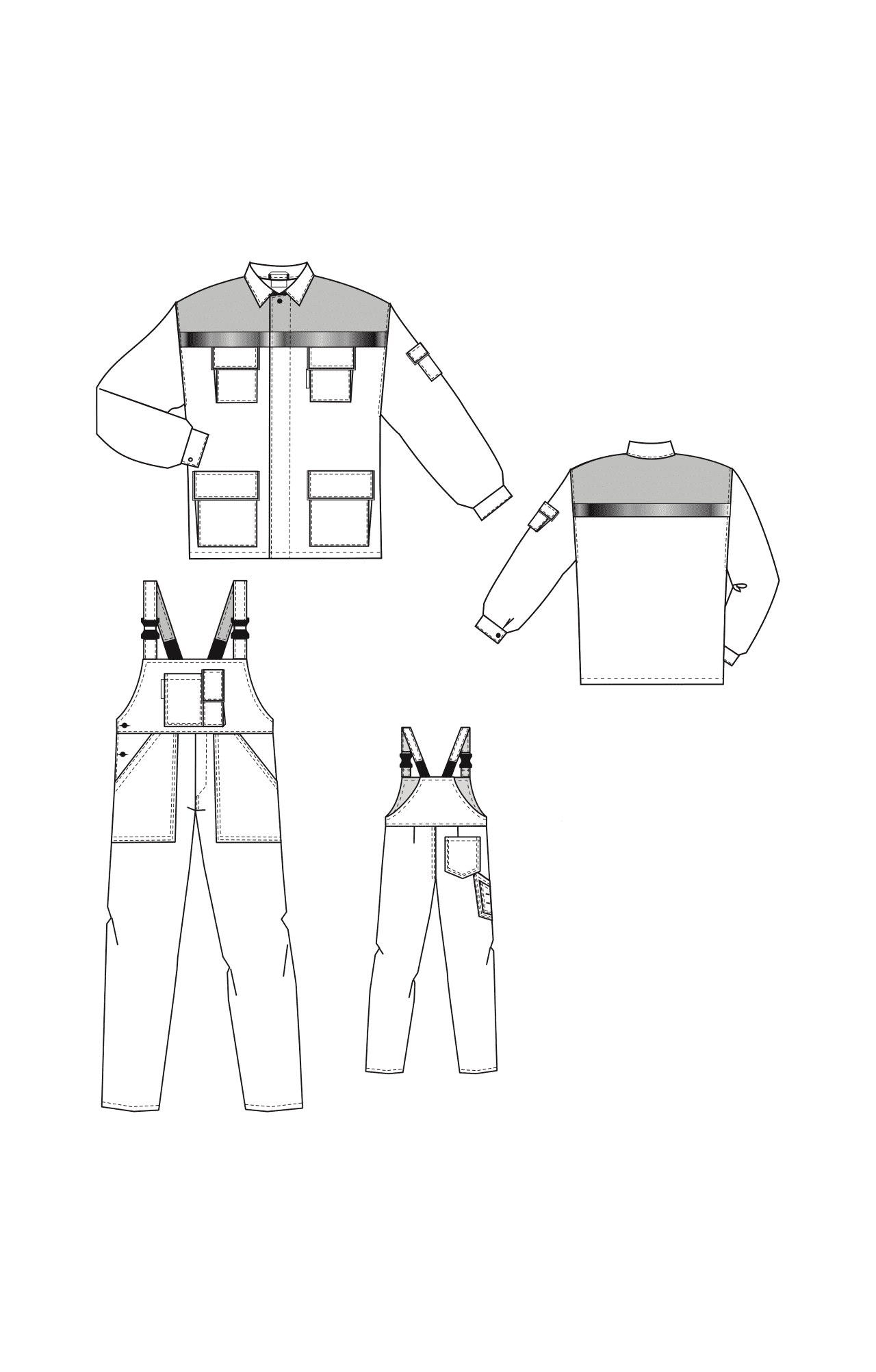 63861 Костюм "Коммунальщик" темно-синий-оранжевый с СВП (эконом)  Летняя спецодежда  размер 52-54/170-176  - Вид №6