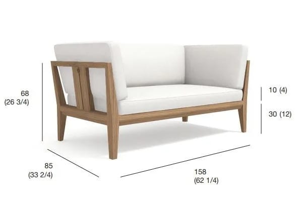 2-местный ТИК садовый диван RODA Teka ARCH-00086052 - Вид №4