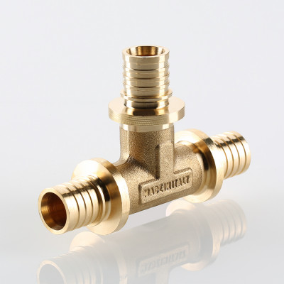 VTm.431.BG.202016 Фитинг аксиальный универсальный – тройник надвижной Valtec 20 (2,8) мм х 20 (2,8) мм х 16 (2,2) мм  - Вид №3