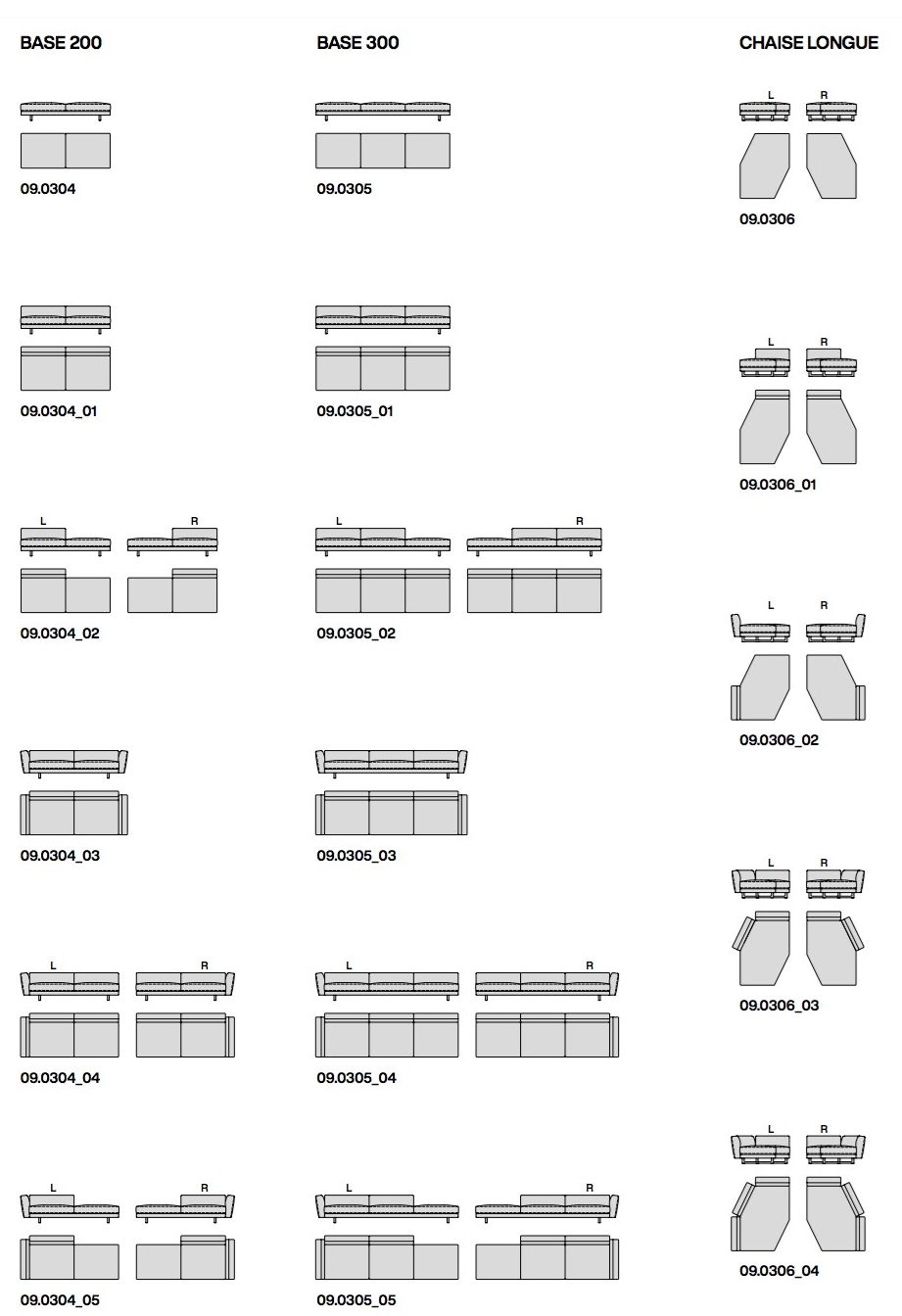 Угловой диван из ткани Porada двадцать ARCH-00075473 - Вид №7