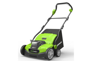 16532877 Бесщеточный аккумуляторный аэратор-скарификатор GD40SC36 40 В, с АКБ 6 А*ч и ЗУ 2511507UF GreenWorks