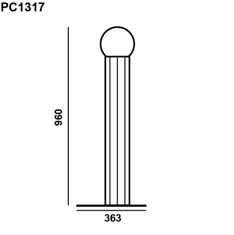 Светодиодный торшер из выдувного стекла и металла BROKIS Prisma ARCH-00031038 - Вид №23