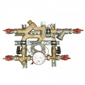 VT.CM.06.RSL Квартирная станция отопительного контура Valtec 0,6 м куб./ч, RS-485, обр. тр., лев.
