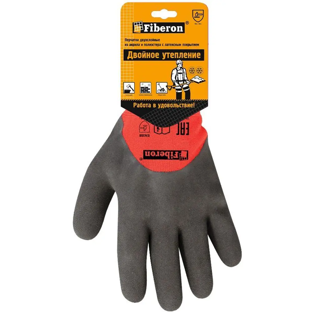 Fiberon - Утепленные рабочие перчатки с усиленным захватом 89356938 STLM-1388932 - Вид №1