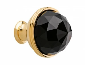 0Z5738.BN0.00 Ручка корпуса диаметром 34 мм с черным кристаллом Swarovski Золото 24К