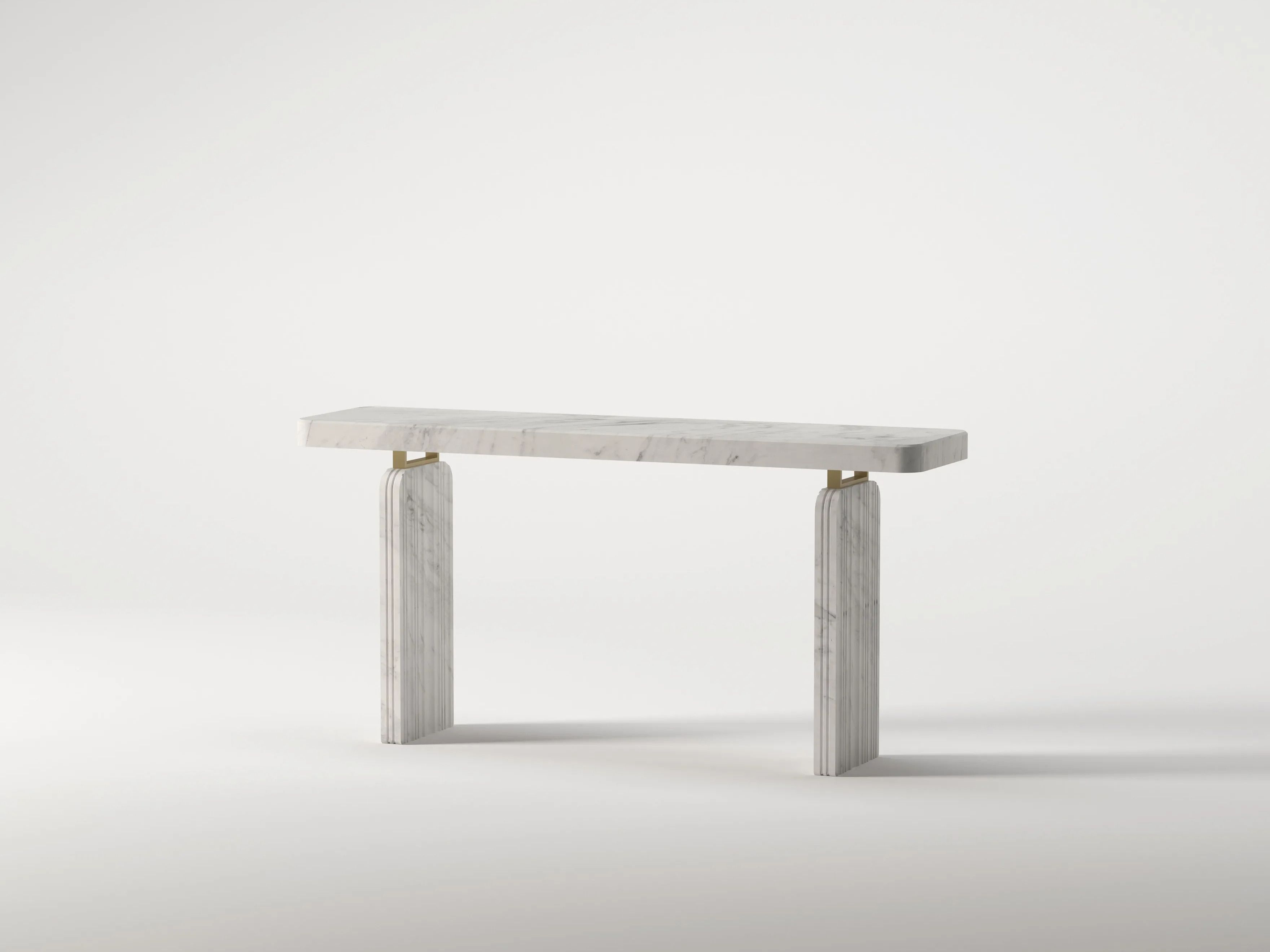 Прямоугольная консоль из травертина Davani Purity ARCH-00072508 - Вид №17