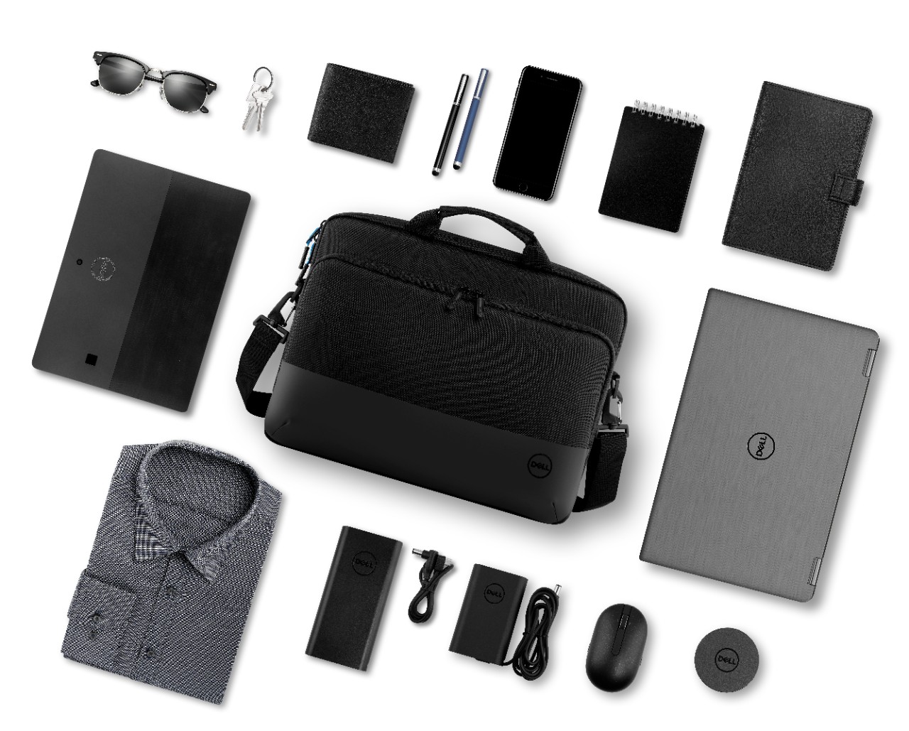 460-BCMK pro slim briefcase 15 - po1520cs - fits most laptops up to 15" Dell Santreyd  - Вид №8