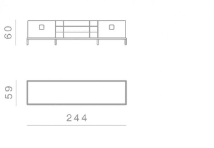 GHIDINI1961 Комод из фанерованной древесины Zuan Pr303sb101 - Вид №8