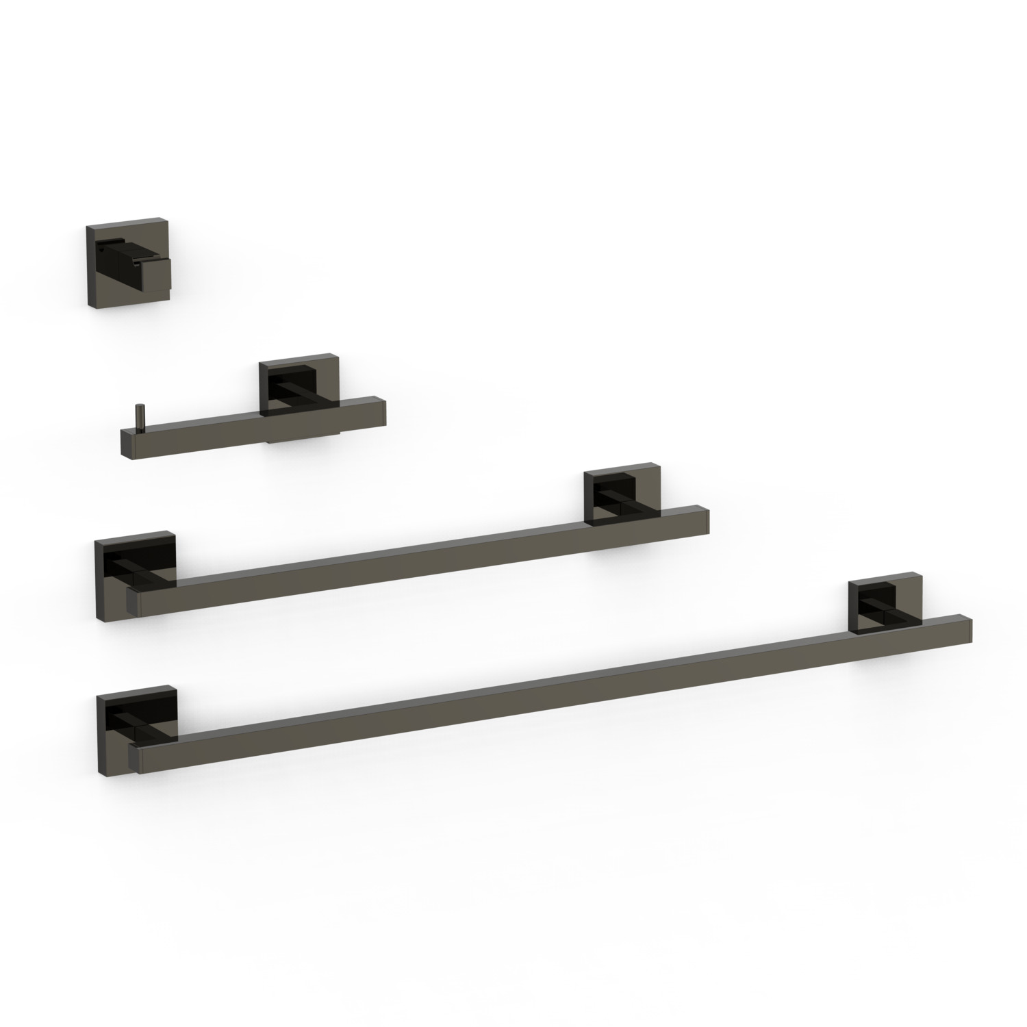 Набор из 2 вешалок для полотенец + 1 вешалка для полотенец + 1 вешалка-09598101KM TRES 