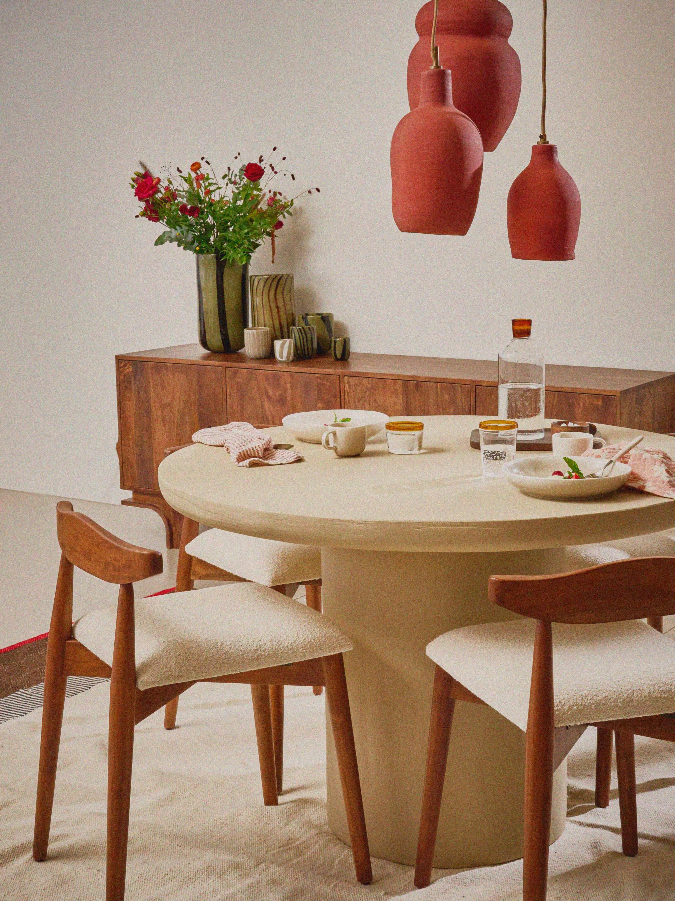 Высокий стул из акации с мягким сиденьем POMAX Madela ARCH-00090445 - Вид №4