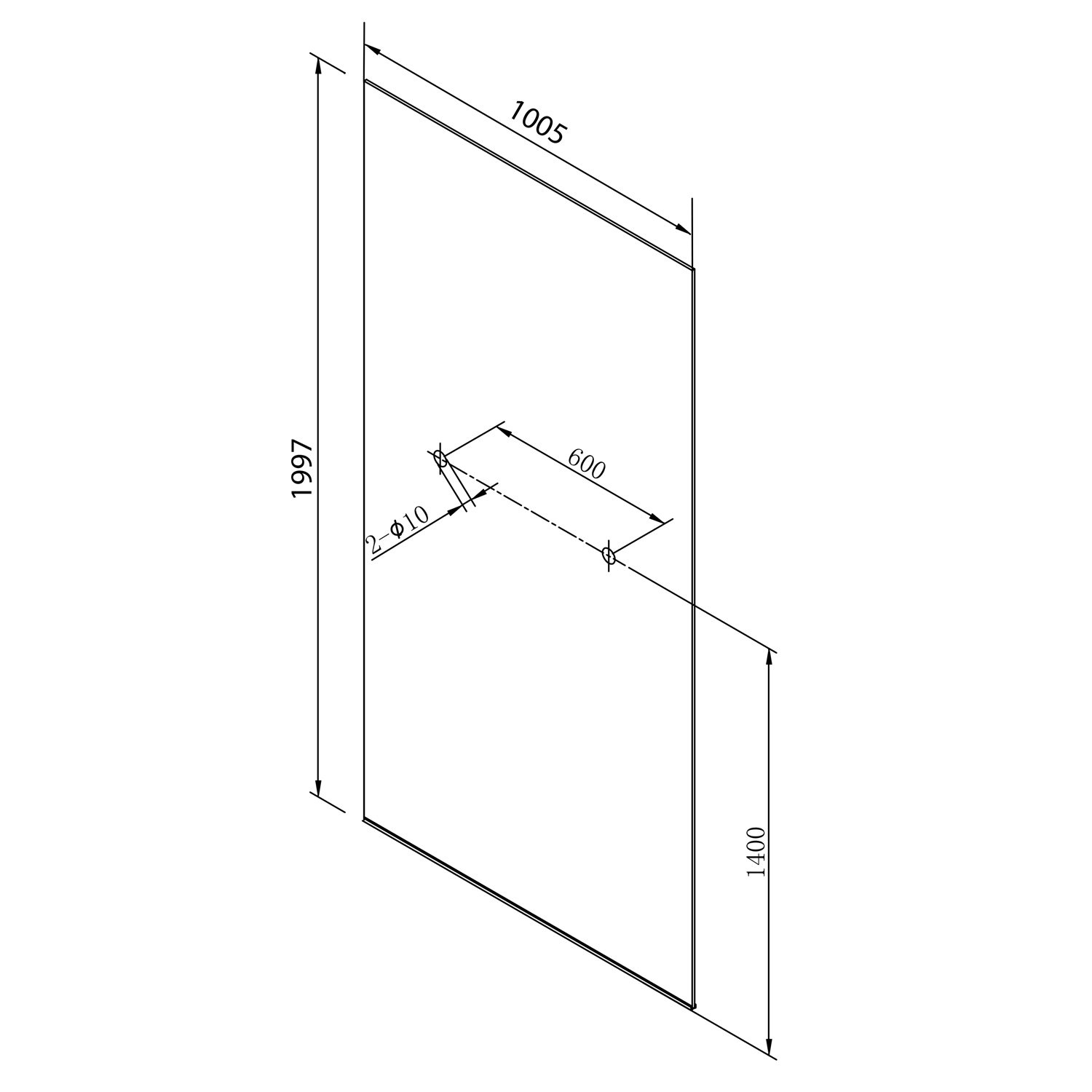 AL2236-D Polysan Душевые ширмы ARCHITEX LINE  - Вид №3