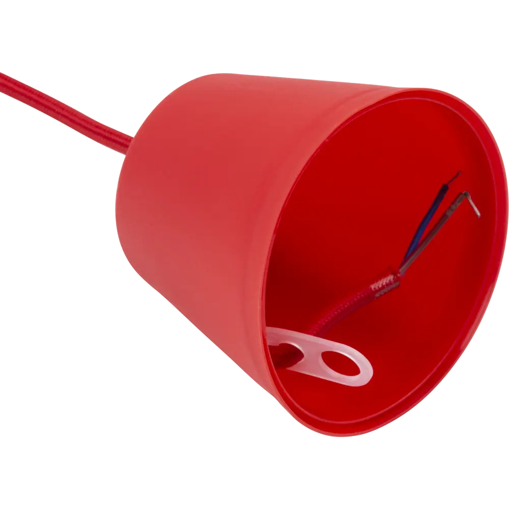 Патрон подвесной TDM Electric E27 с кабелем 1 м в красном исполнении 84833445 STLM-0055820 - Вид №5