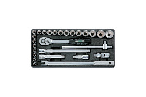 16311344 Набор инструмента 1/2" в ложементе 27 предметов IK-1400270B HONITON