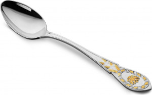 10666833 Русские самоцветы Ложка чайная Русские самоцветы, серебро 925 Серебро 925