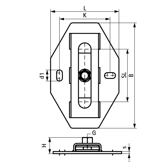 6668316 BIS Скользящие опоры (BUP1000) для монтажа при осевом смещении walraven  - Вид №1