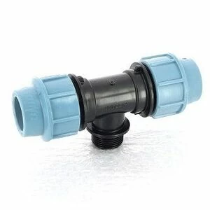 Тройник обжим-Н 25 x 3/4" для труб ПНД UNIDELTA