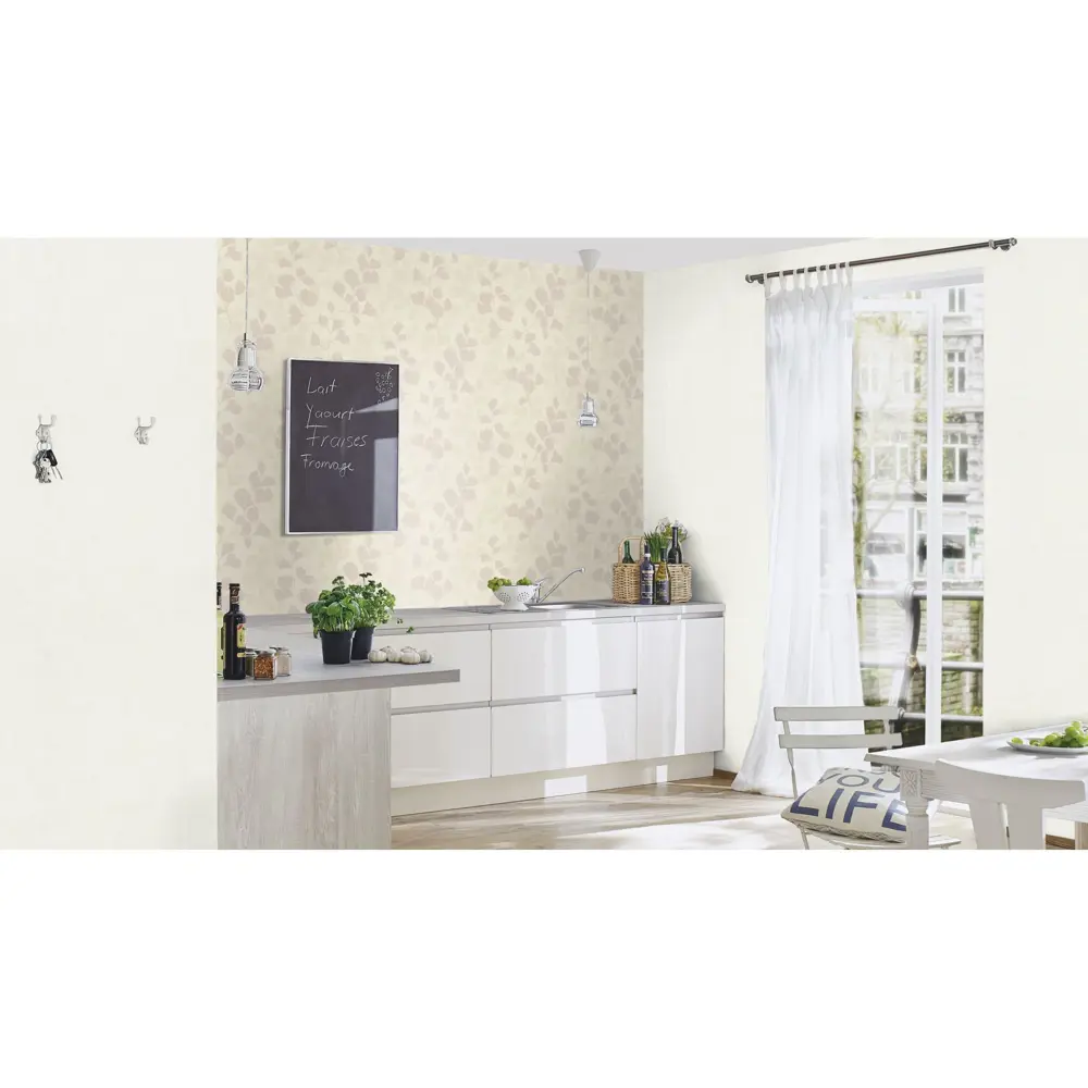 Обои на флизелиновой основе 0.53х10 м однотон цвет белый Ra 489965 18749079 STLM-2118498 Rasch Coriander - Вид №3