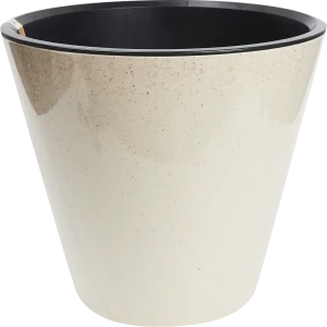 Кашпо Homver London ø33 h30.5 см v16 л пластик светло-бежевый