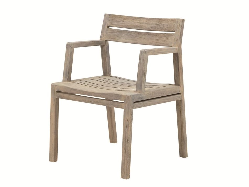 Стул для сада из тикового дерева с подлокотниками Ethimo Costes ARCH-00111921