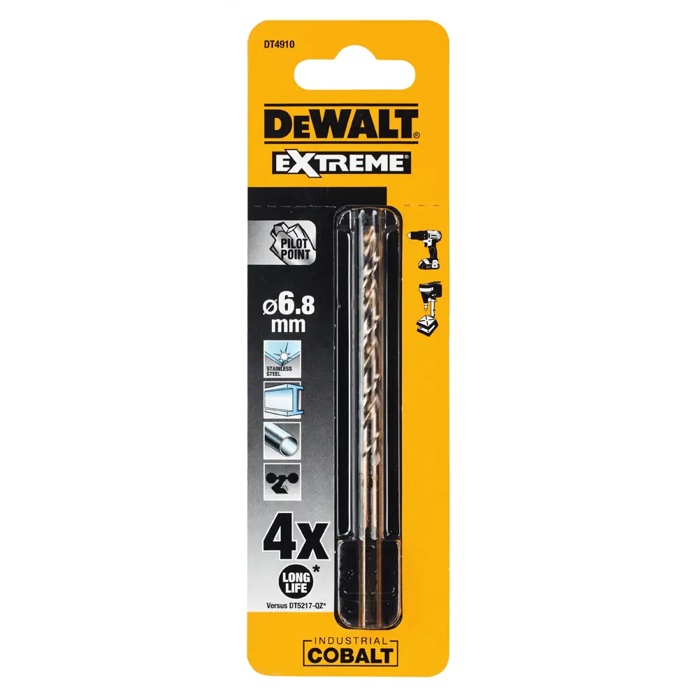Сверло по металлу Dewalt 6.8х109 мм 18748287 STLM-2125299  - Вид №1