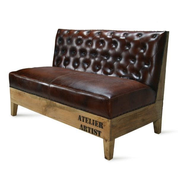 080811 Диван-скамейка темно-коричневая Francisco Segarra Denia Santreyd Dénia - Вид №2