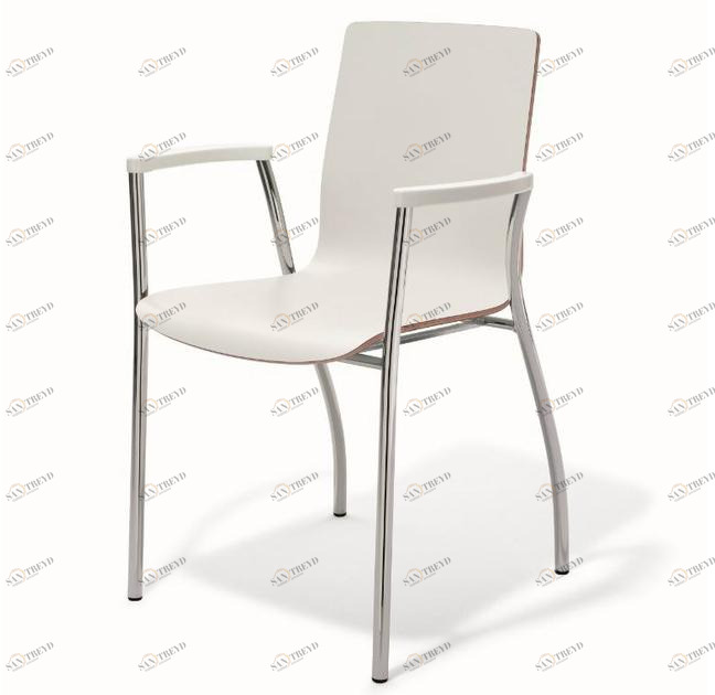 BENE Стул лакированный штабелируемый с подлокотниками sun-id-1421473