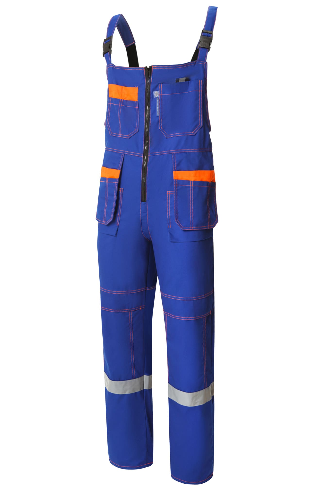 61855 Костюм "Профессионал-2" с СВП василек-оранжевый-черный  Летняя спецодежда  размер 52-54/170-176  - Вид №4