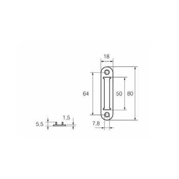 Ответная планка VR067 ZN Santreyd LK01-958