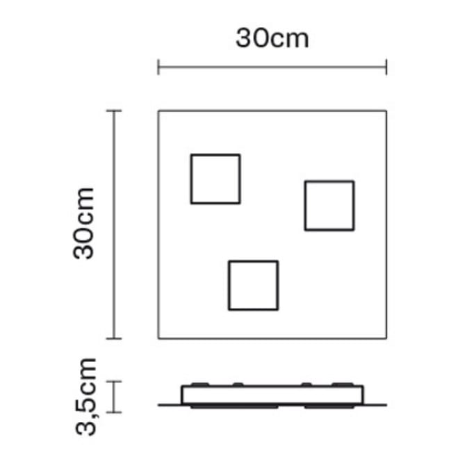 Алюминиевый светодиодный потолочный светильник Fabbian Квартал ARCH-00088310 - Вид №12