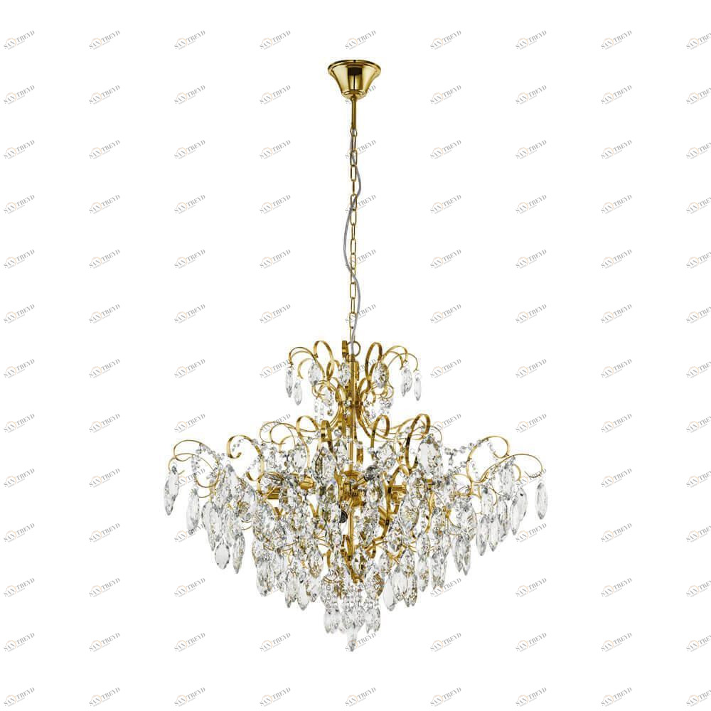 Подвесная люстра Eglo Fenoullet 39606 EGLO ДИЗАЙНЕРСКИЕ, FENOULLET 00-3887937 Золото;прозрачный 
