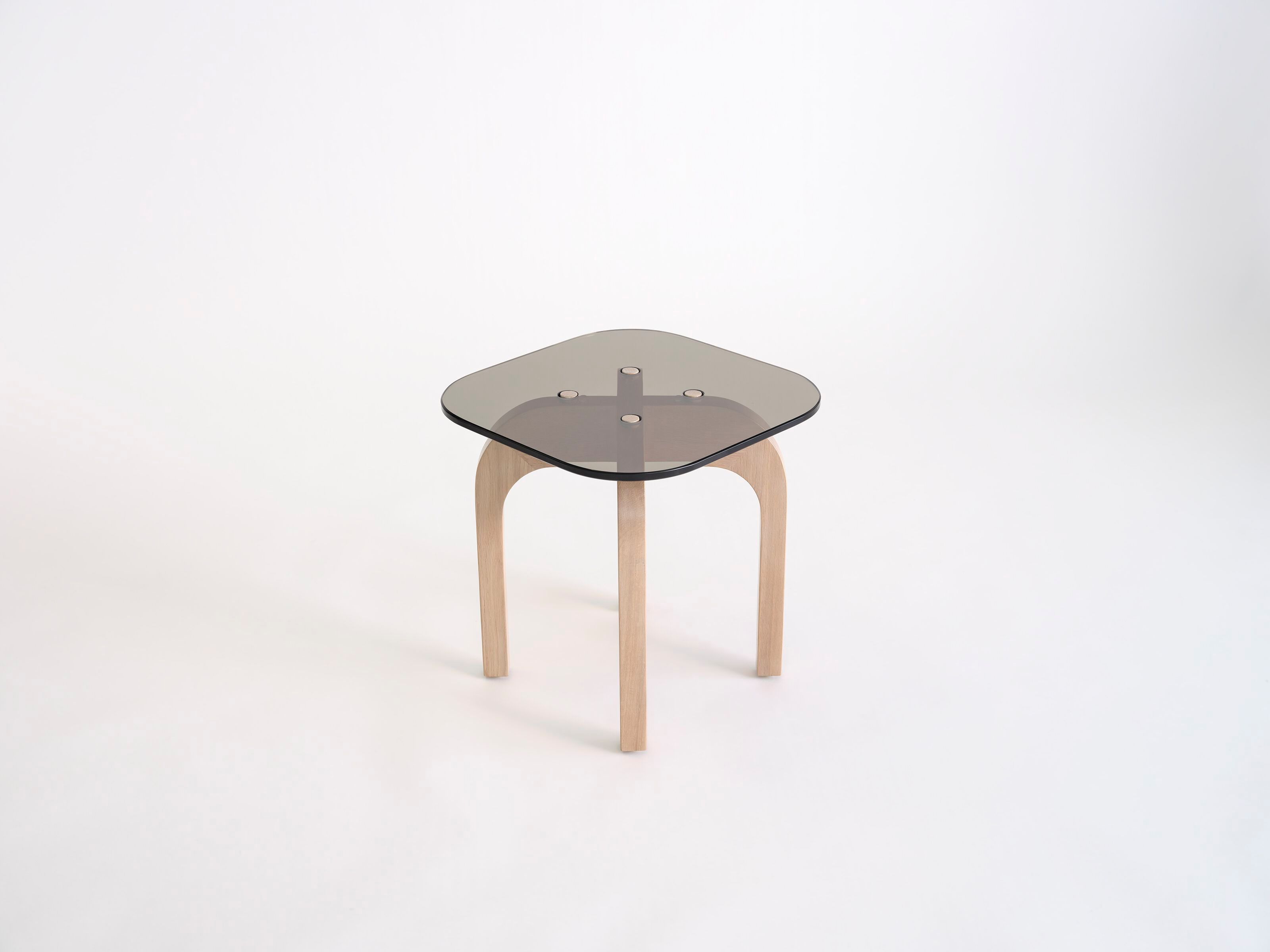 Высокий квадратный стеклянный журнальный столик Phase Design Ziba ARCH-00075389 - Вид №7